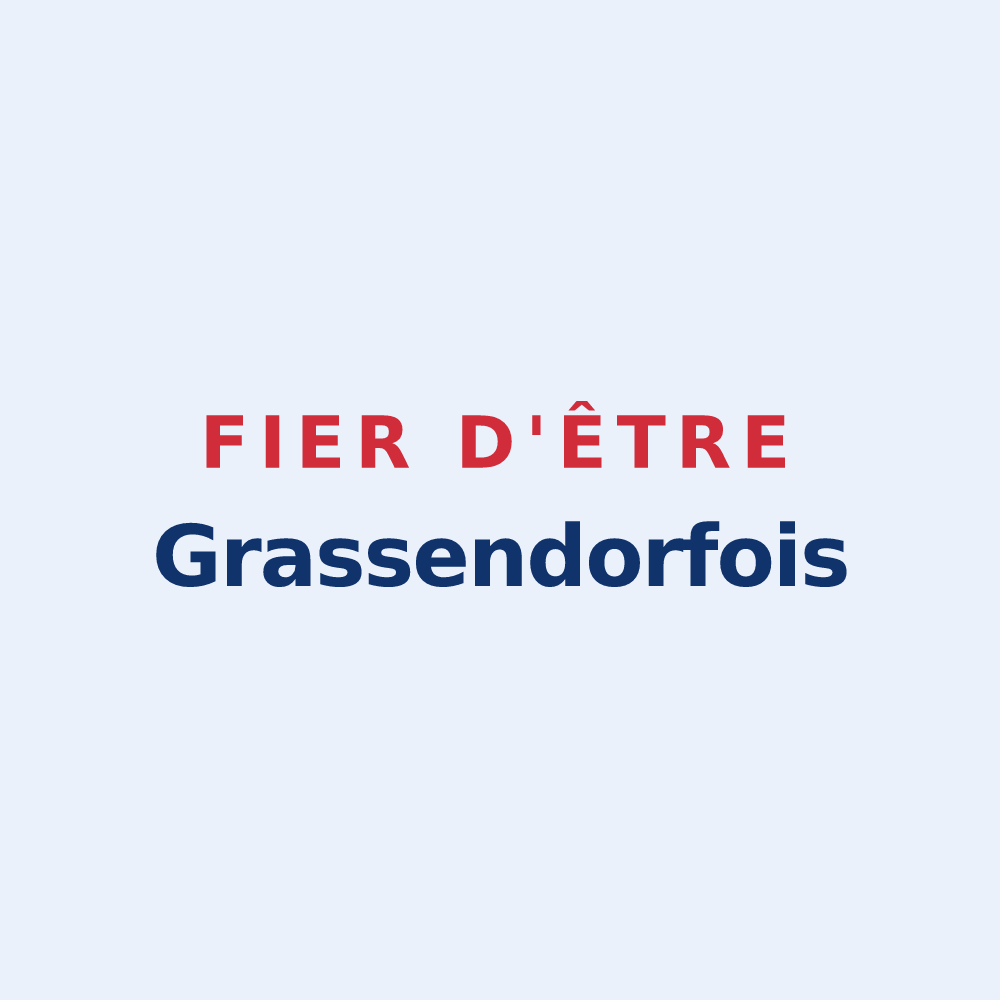 Sticker « Fier d'être Grassendorfois » — design pour Grassendorf