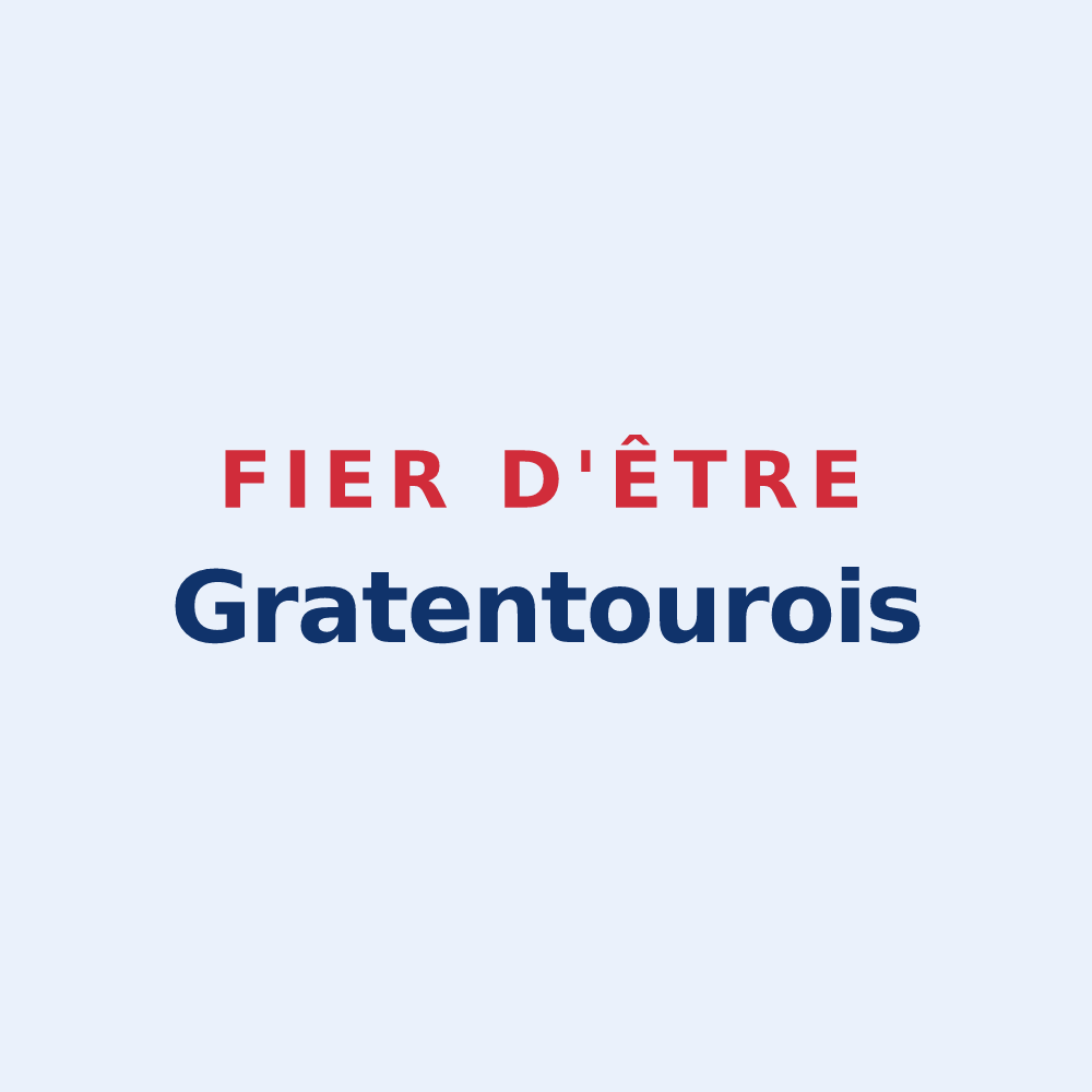 Sticker « Fier d'être Gratentourois » — design pour Gratentour