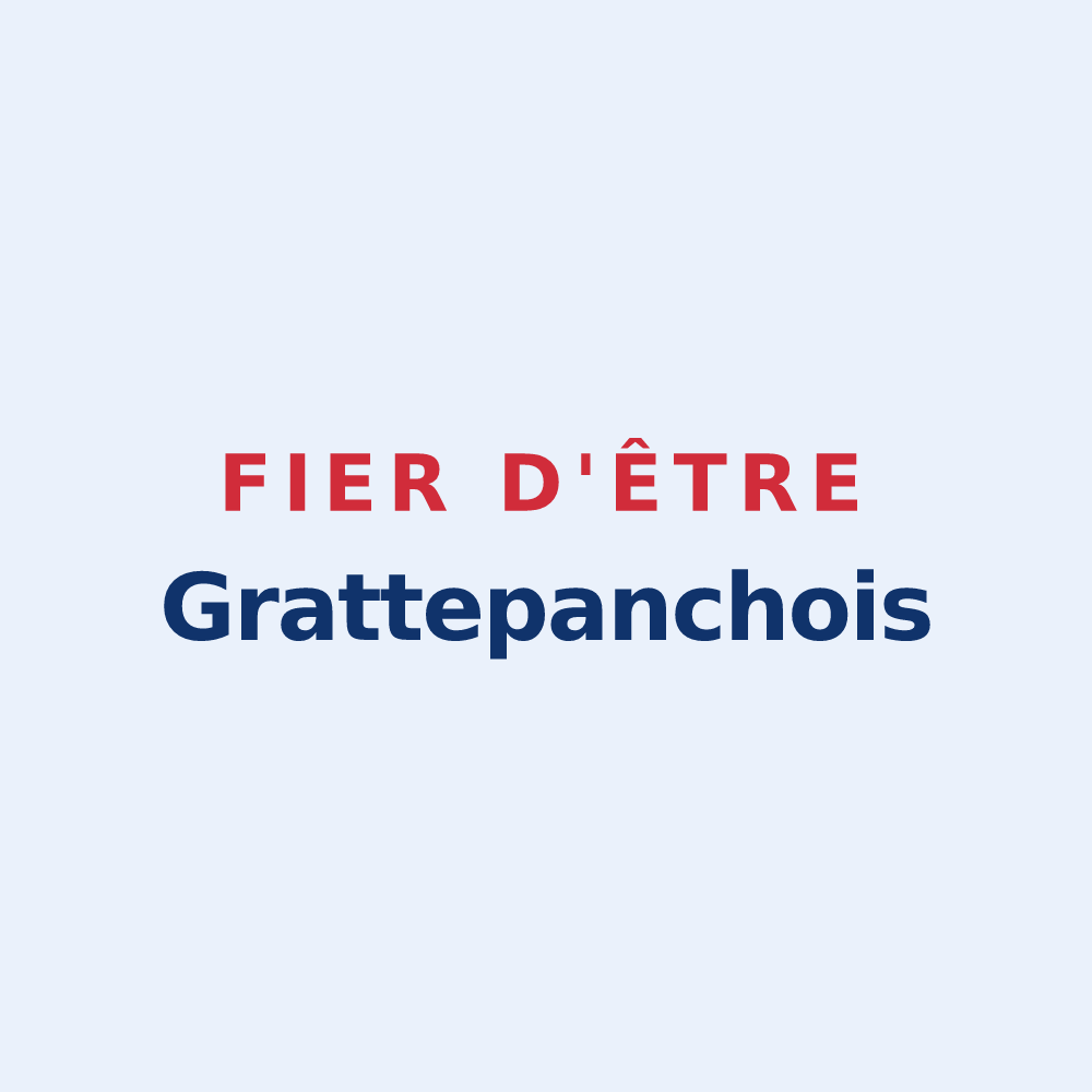Sticker « Fier d'être Grattepanchois » — design pour Grattepanche