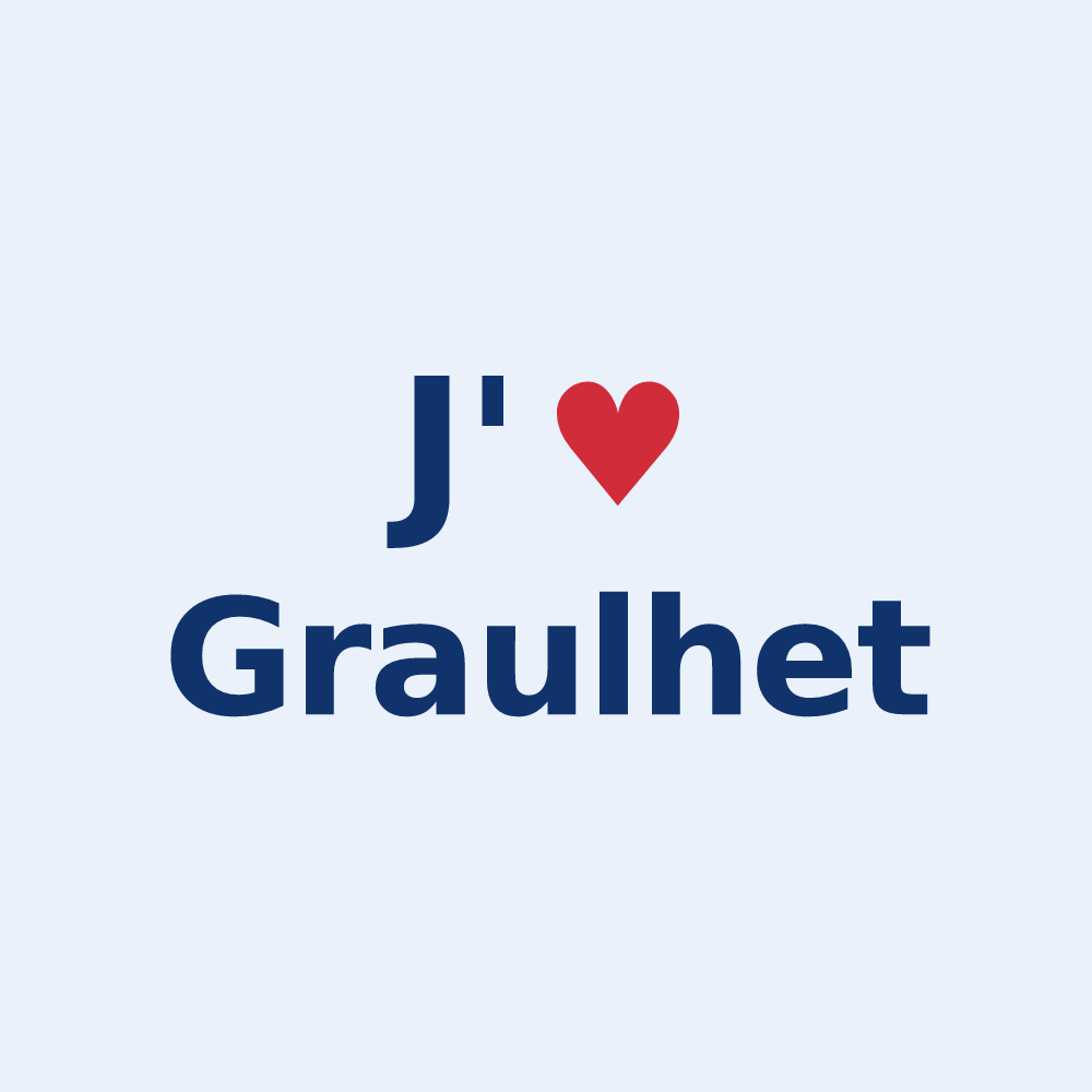 Sticker personnalisé Graulhet — design J'aime Graulhet