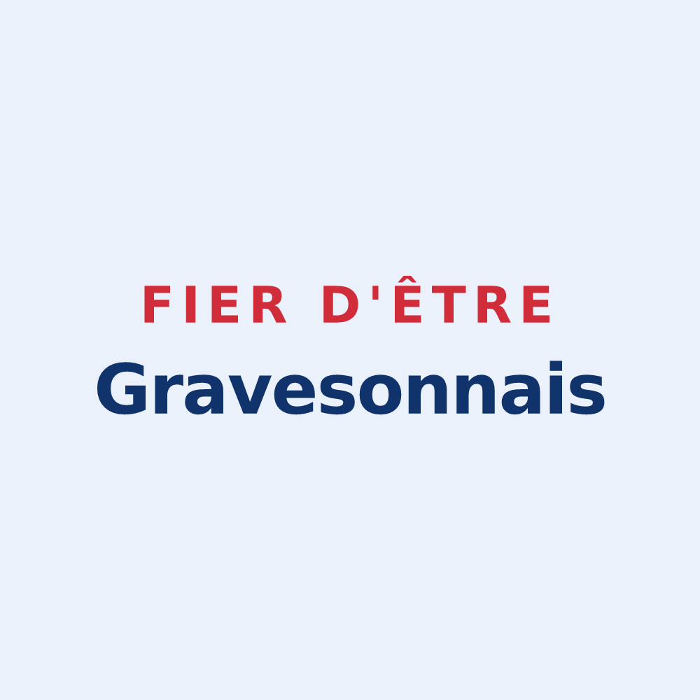 Sticker « Fier d'être Gravesonnais » — design pour Graveson