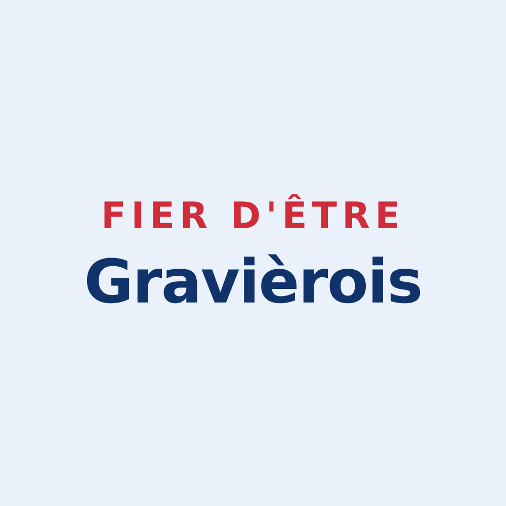 Sticker « Fier d'être Gravièrois » — design pour Gravières