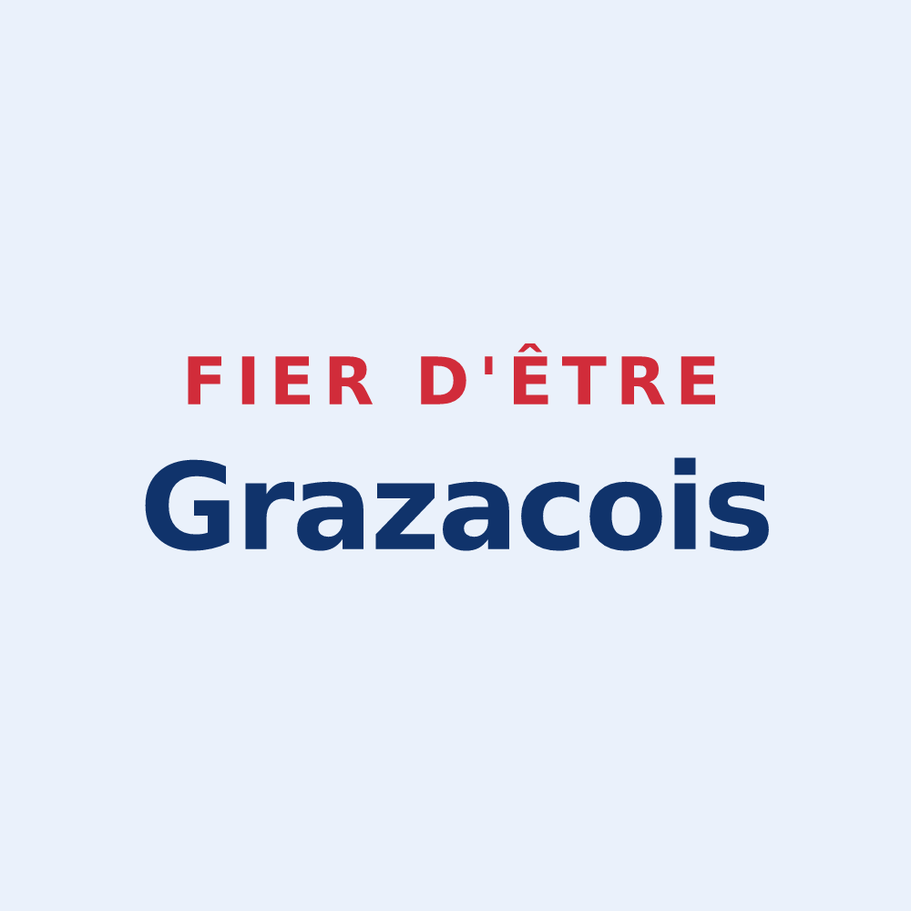 Sticker « Fier d'être Grazacois » — design pour Grazac