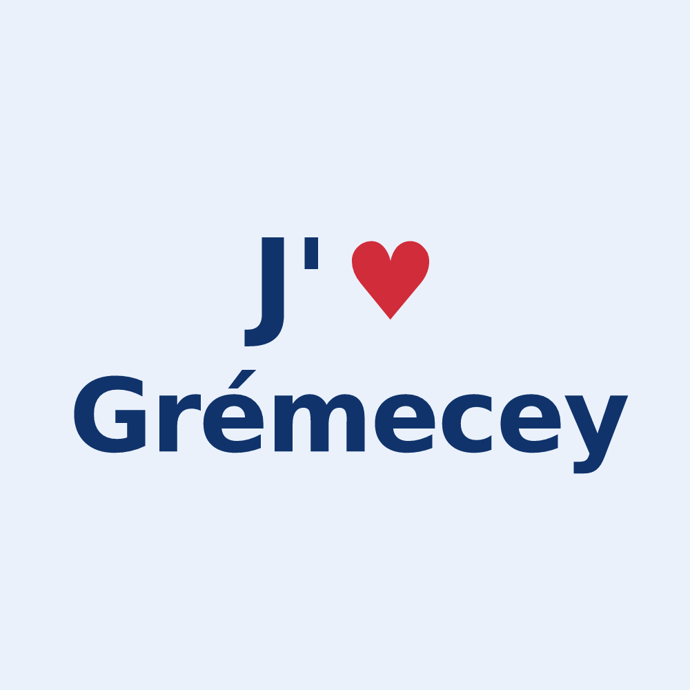 Sticker personnalisé Grémecey — design J'aime Grémecey