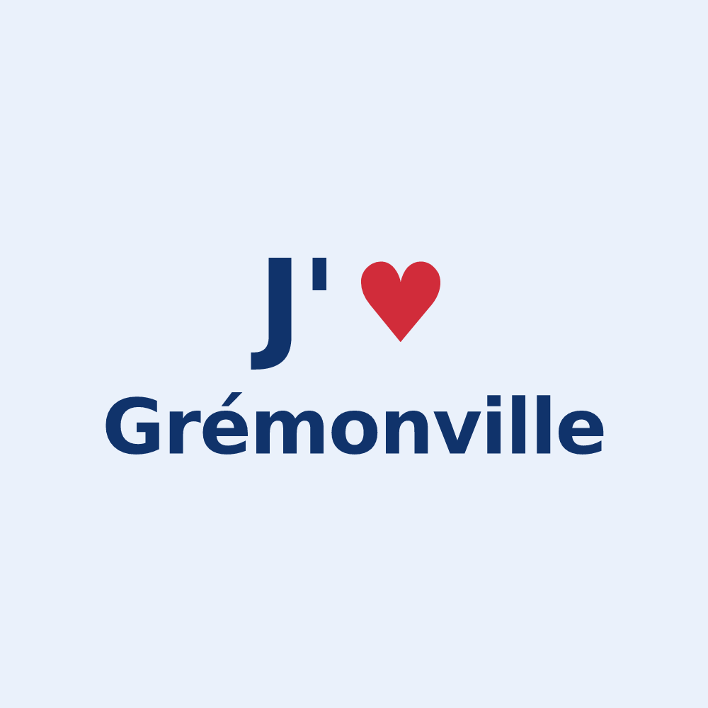 Sticker personnalisé Grémonville — design J'aime Grémonville