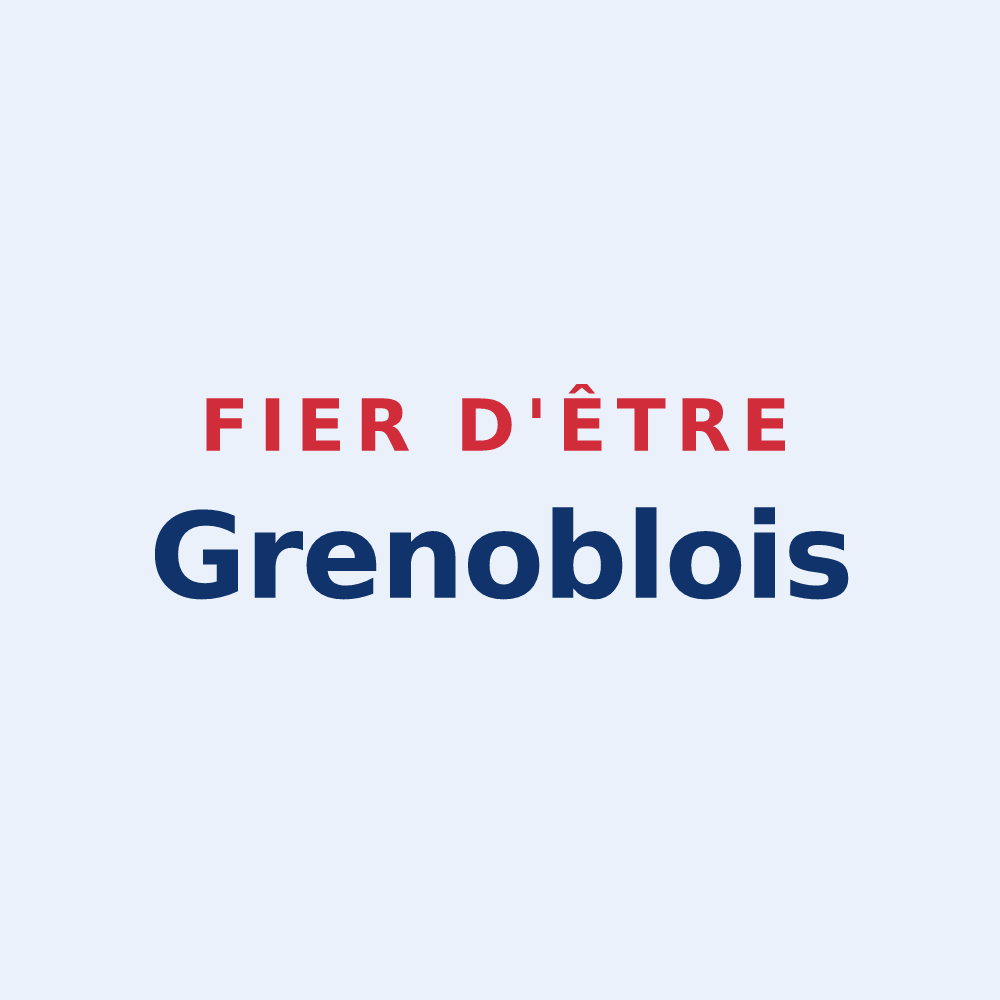 Sticker « Fier d'être Grenoblois » — design pour Grenoble