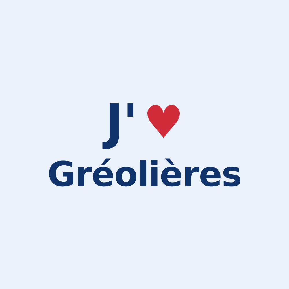 Sticker personnalisé Gréolières — design J'aime Gréolières
