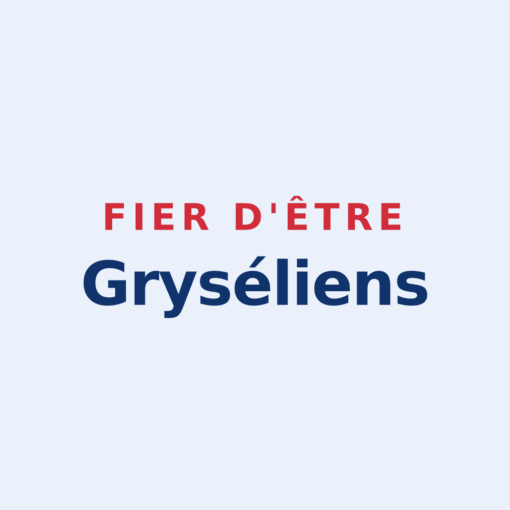 Sticker « Fier d'être Gryséliens » — design pour Gréoux-les-Bains