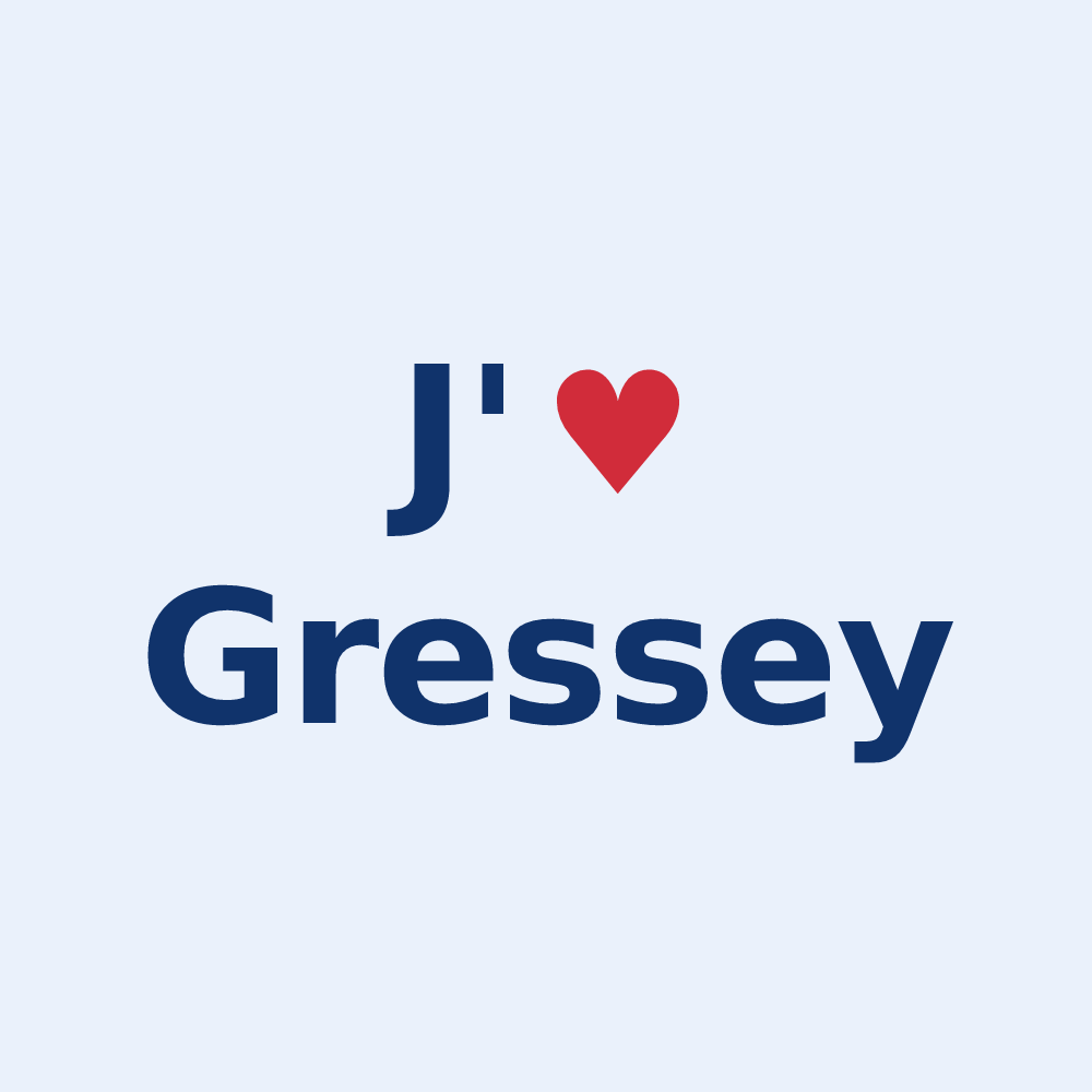 Sticker personnalisé Gressey — design J'aime Gressey