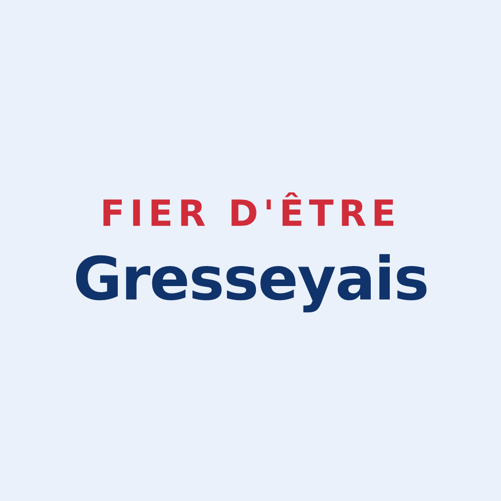 Sticker « Fier d'être Gresseyais » — design pour Gressey