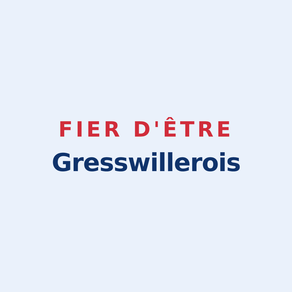 Sticker « Fier d'être Gresswillerois » — design pour Gresswiller