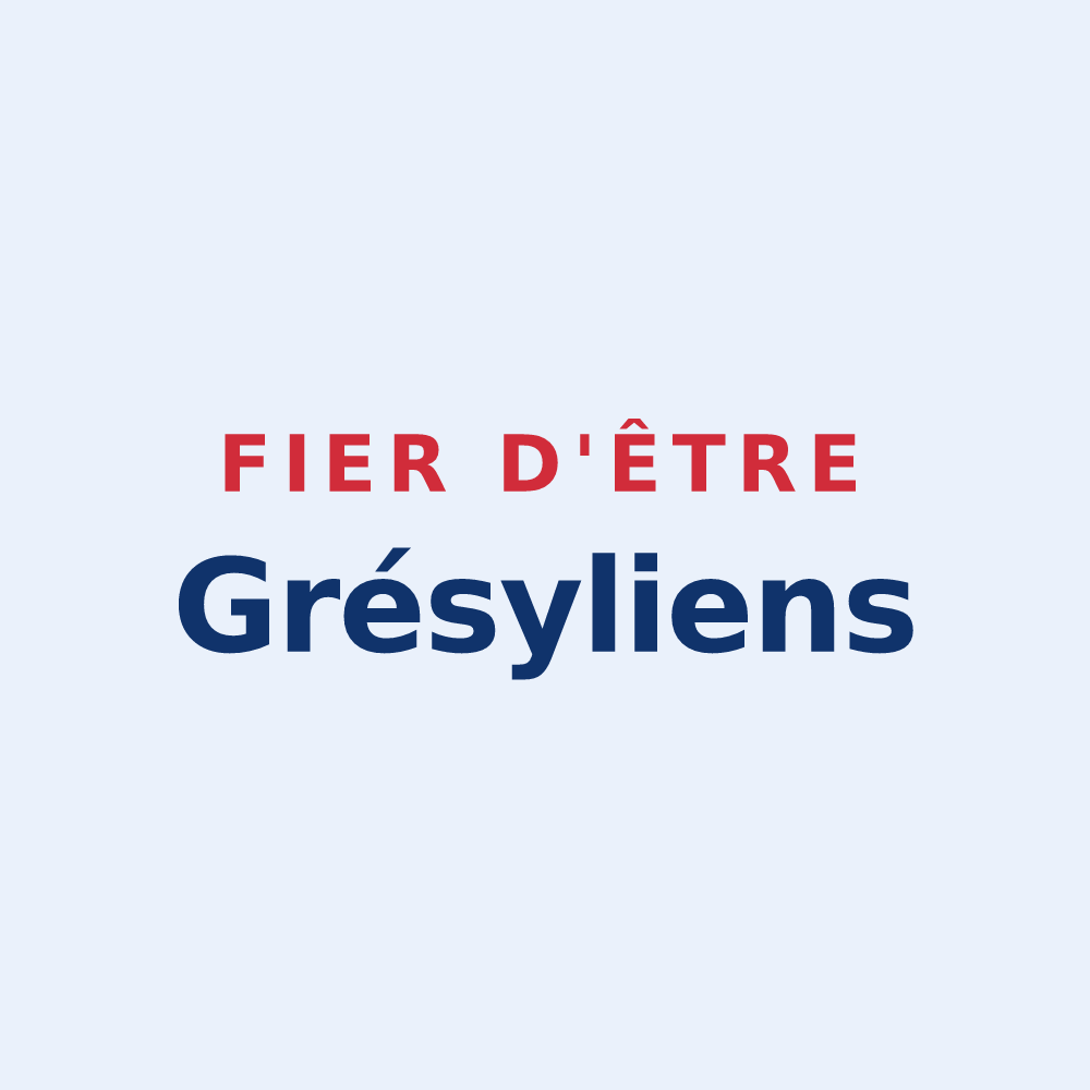 Sticker « Fier d'être Grésyliens » — design pour Grésy-sur-Aix