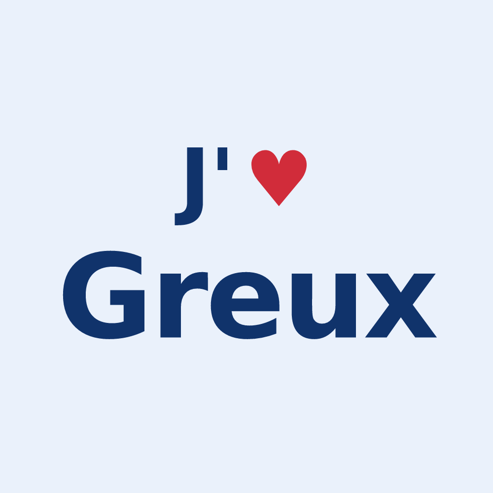 Sticker personnalisé Greux — design J'aime Greux