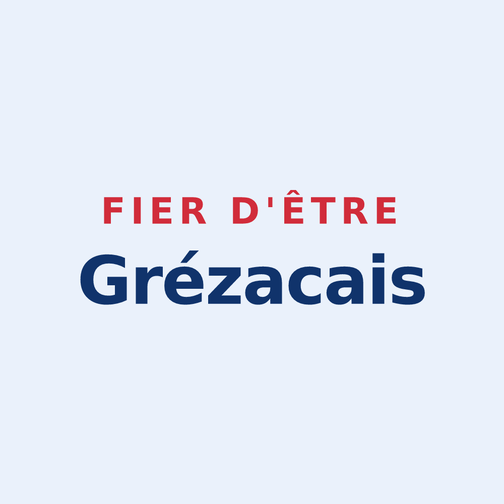 Sticker « Fier d'être Grézacais » — design pour Grézac