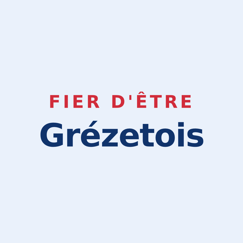 Sticker « Fier d'être Grézetois » — design pour Grézet-Cavagnan