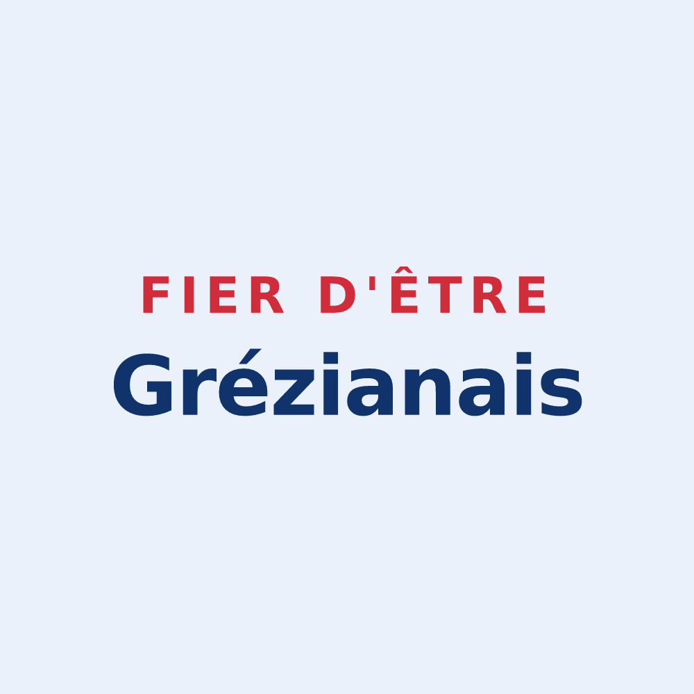 Sticker « Fier d'être Grézianais » — design pour Grézian