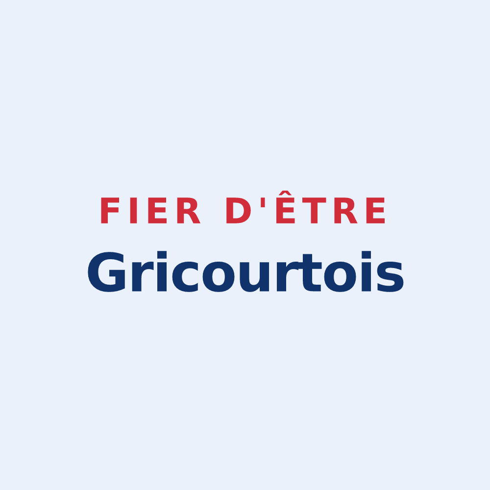 Sticker « Fier d'être Gricourtois » — design pour Gricourt