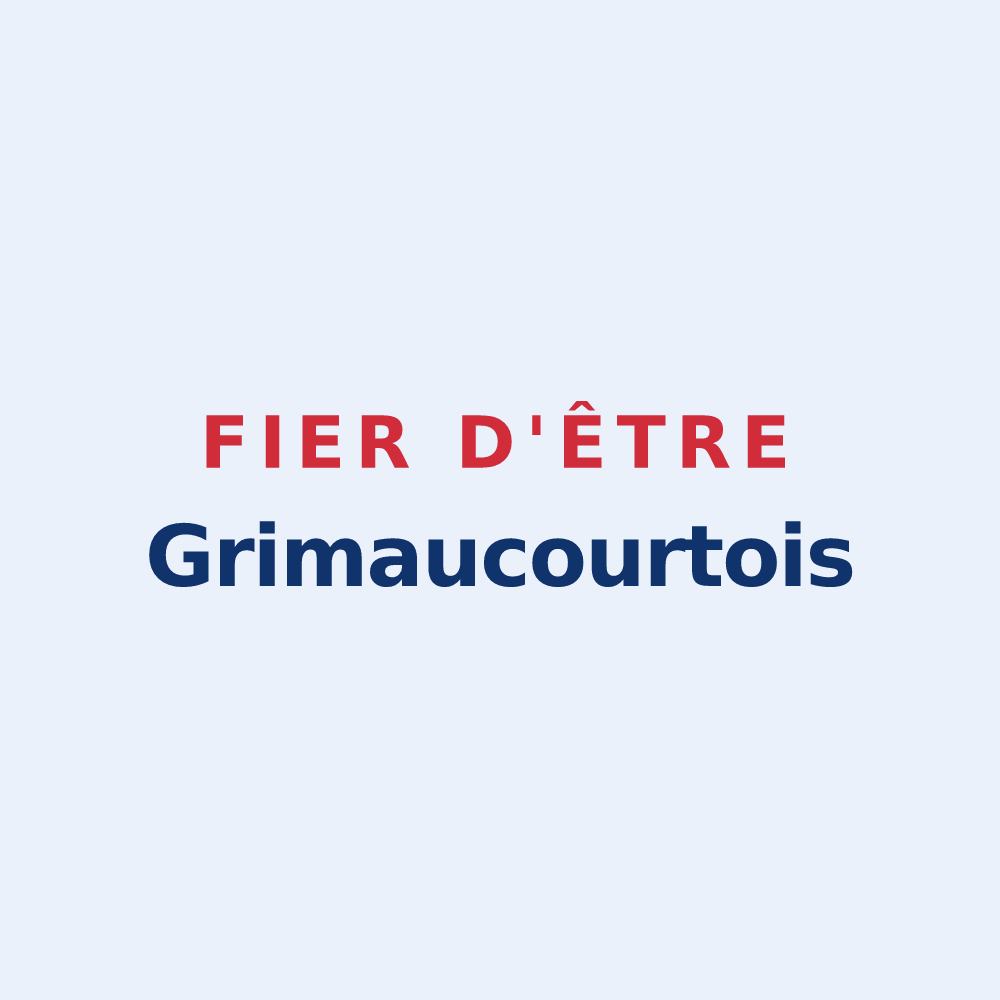 Sticker « Fier d'être Grimaucourtois » — design pour Grimaucourt-en-Woëvre