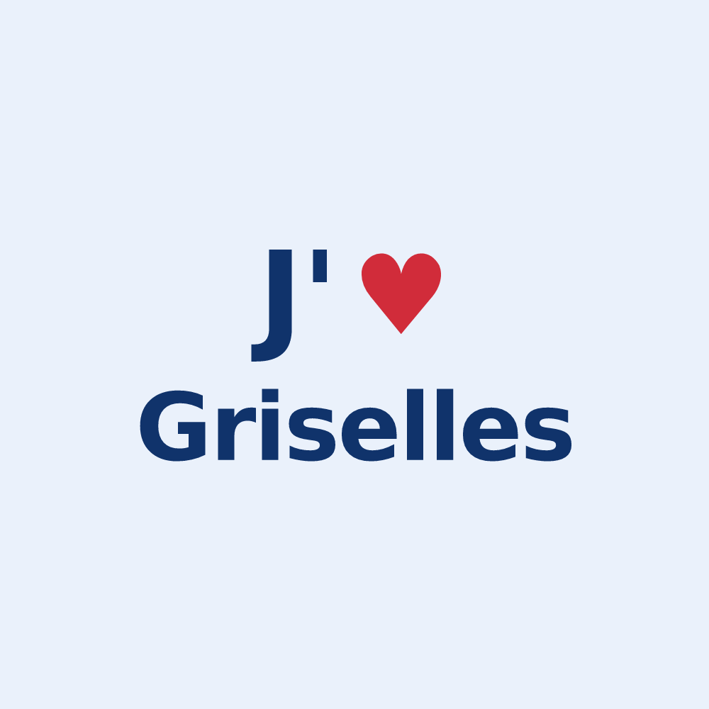Sticker personnalisé Griselles — design J'aime Griselles