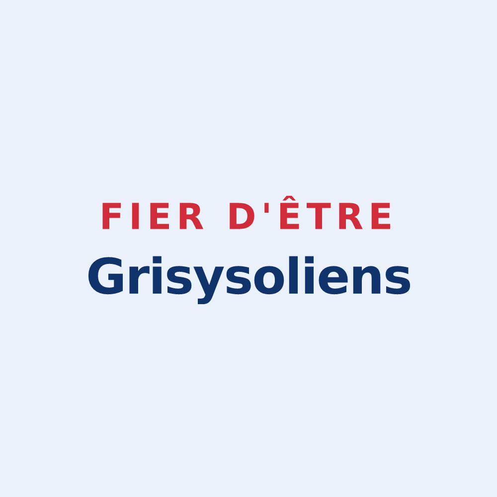 Sticker « Fier d'être Grisysoliens » — design pour Grisy-Suisnes