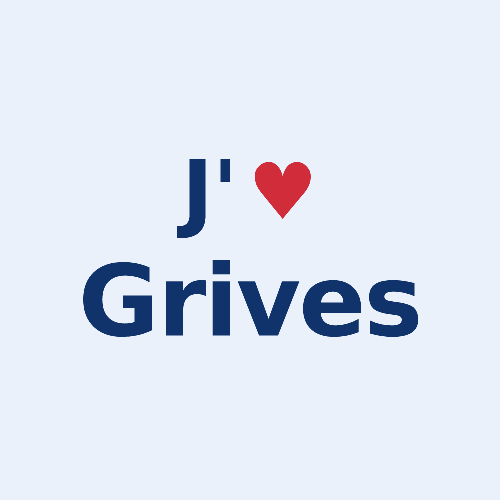 Sticker personnalisé Grives — design J'aime Grives