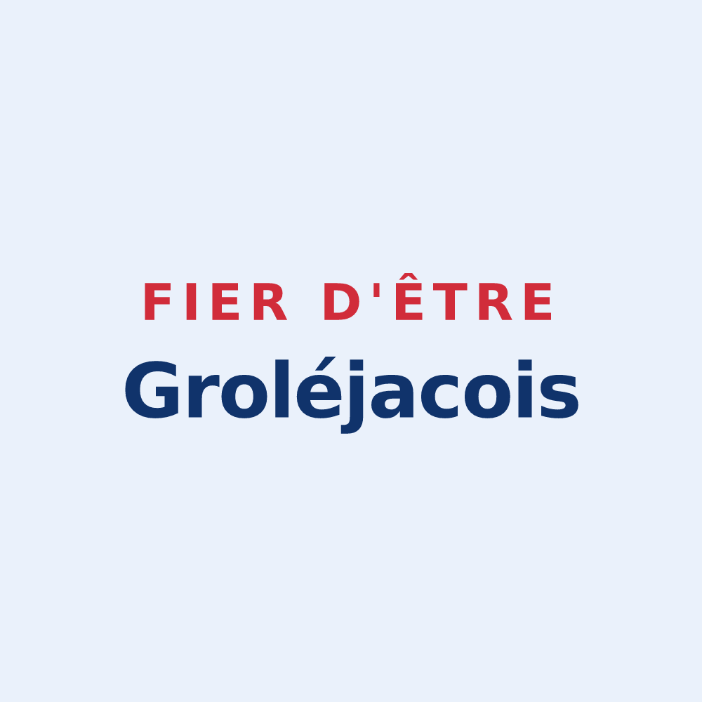 Sticker « Fier d'être Groléjacois » — design pour Groléjac