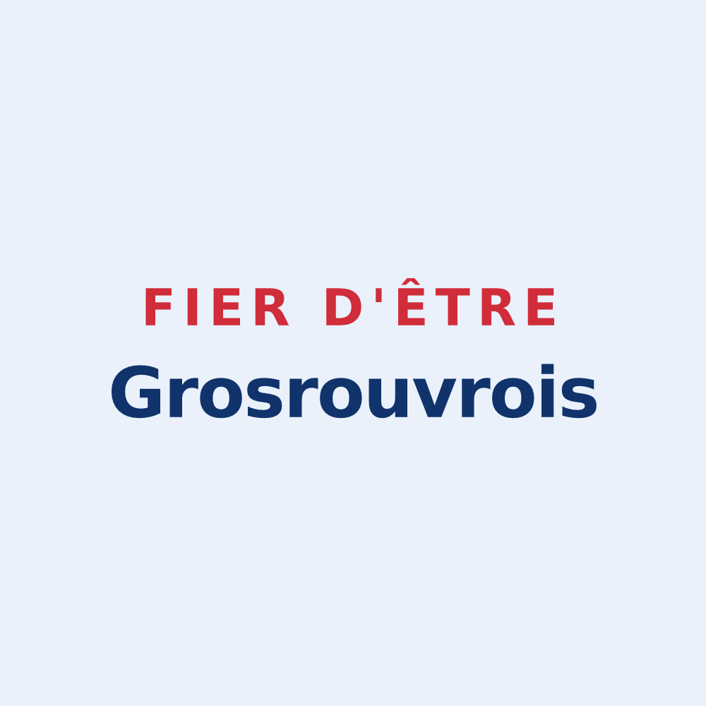 Sticker « Fier d'être Grosrouvrois » — design pour Grosrouvre