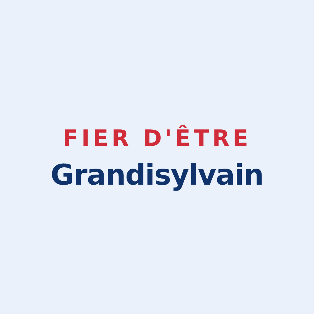 Sticker « Fier d'être Grandisylvain » — design pour Grossœuvre