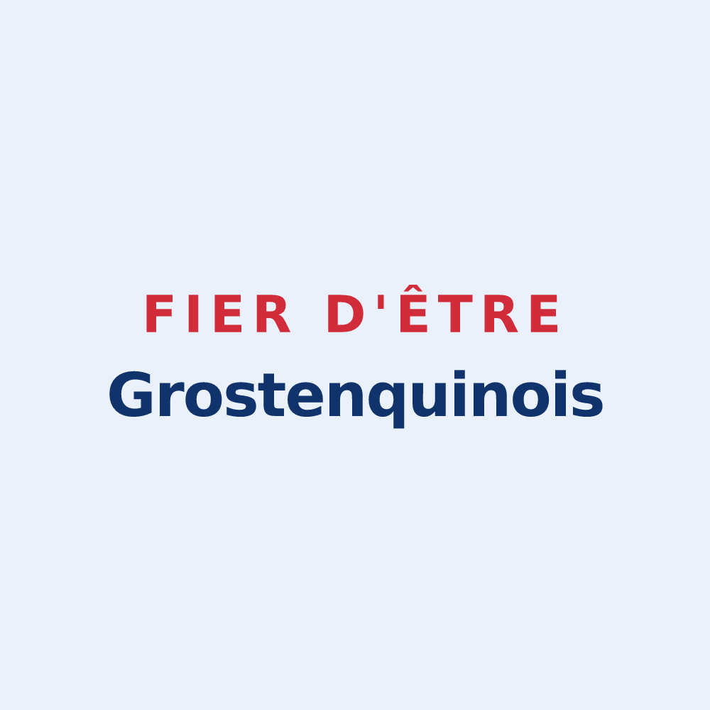 Sticker « Fier d'être Grostenquinois » — design pour Grostenquin