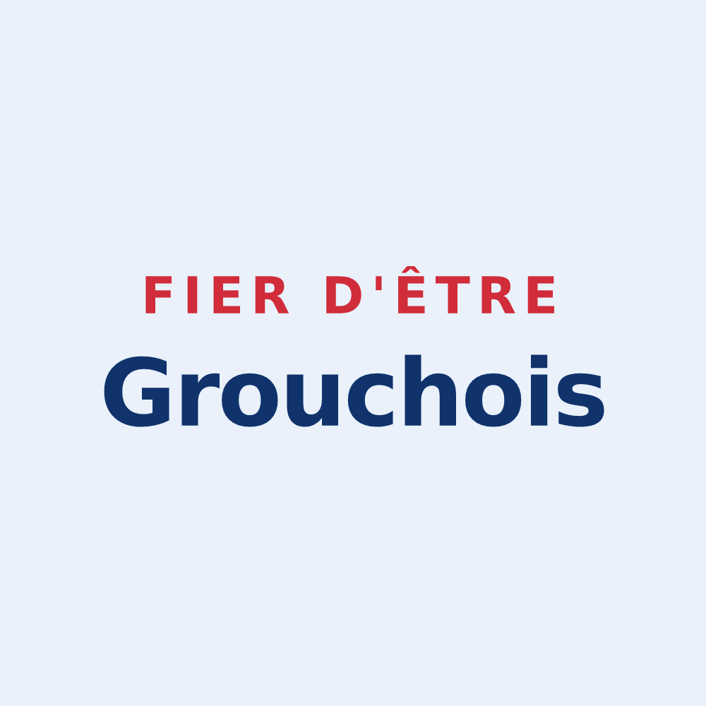 Sticker « Fier d'être Grouchois » — design pour Grouches-Luchuel