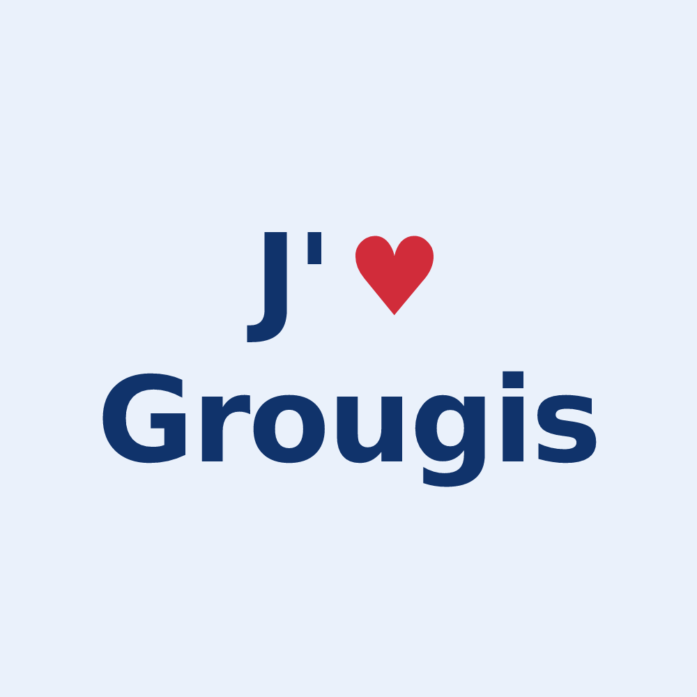 Sticker personnalisé Grougis — design J'aime Grougis