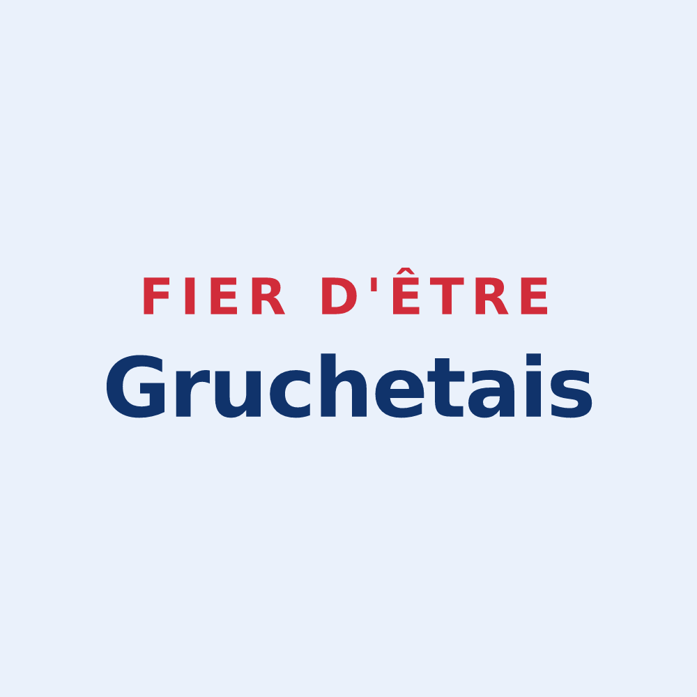 Sticker « Fier d'être Gruchetais » — design pour Gruchet-Saint-Siméon