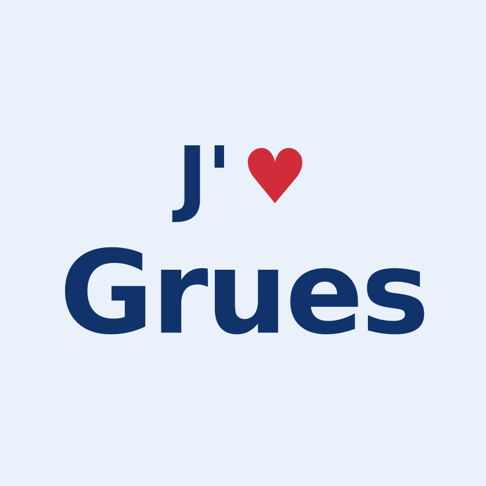 Sticker personnalisé Grues — design J'aime Grues