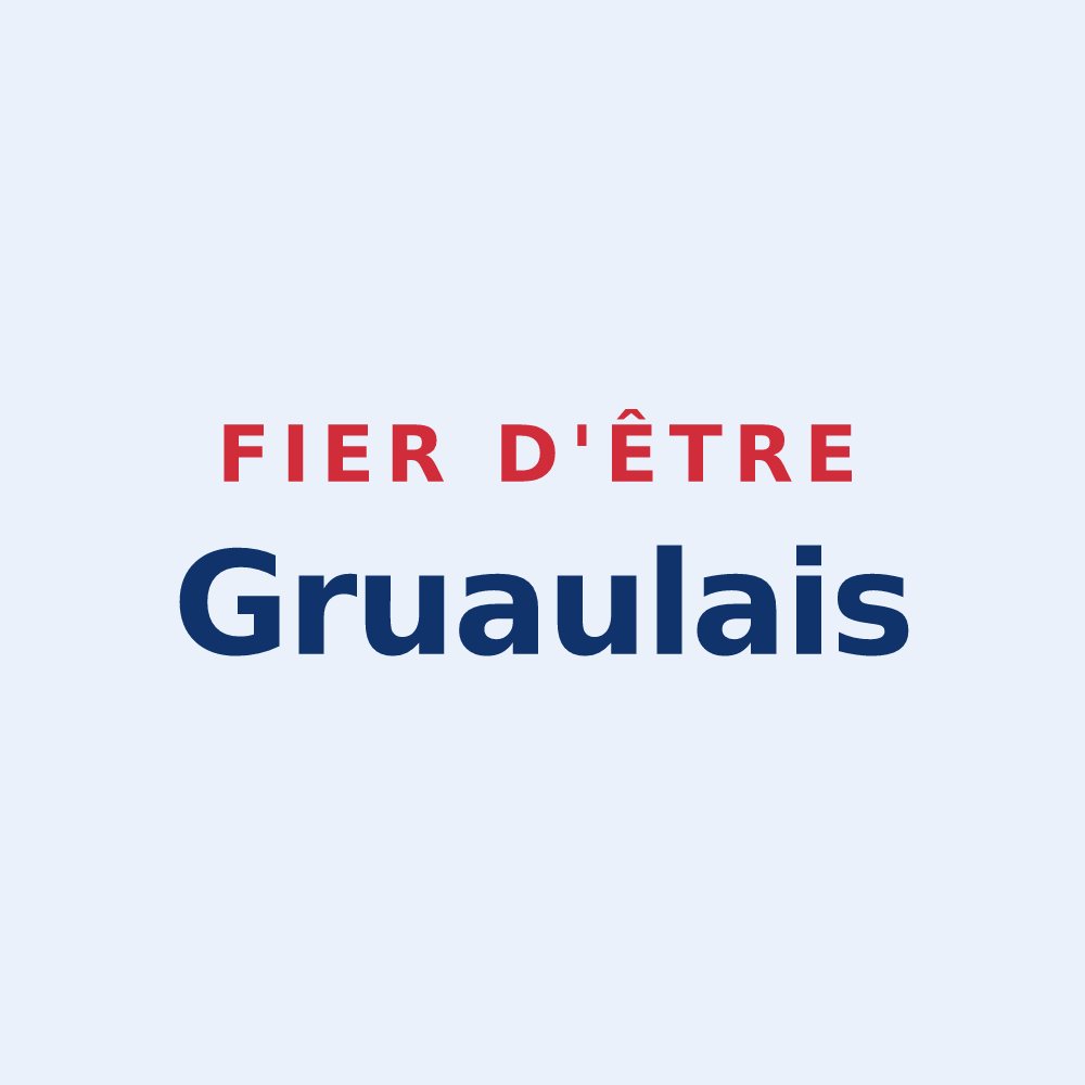 Sticker « Fier d'être Gruaulais » — design pour Grues