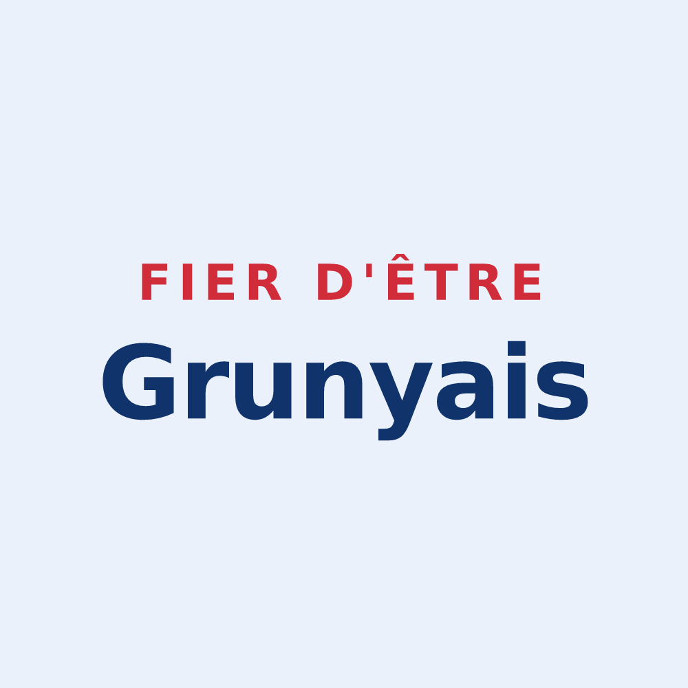 Sticker « Fier d'être Grunyais » — design pour Grugny