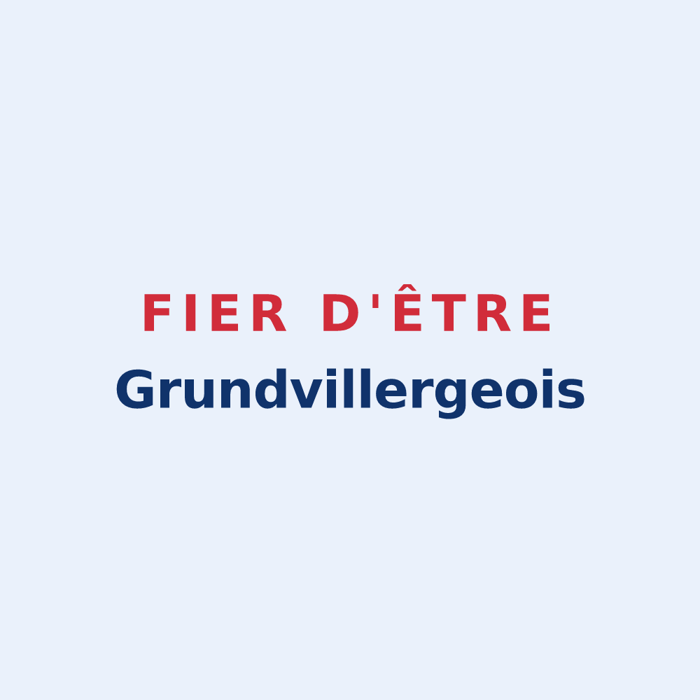 Sticker « Fier d'être Grundvillergeois » — design pour Grundviller