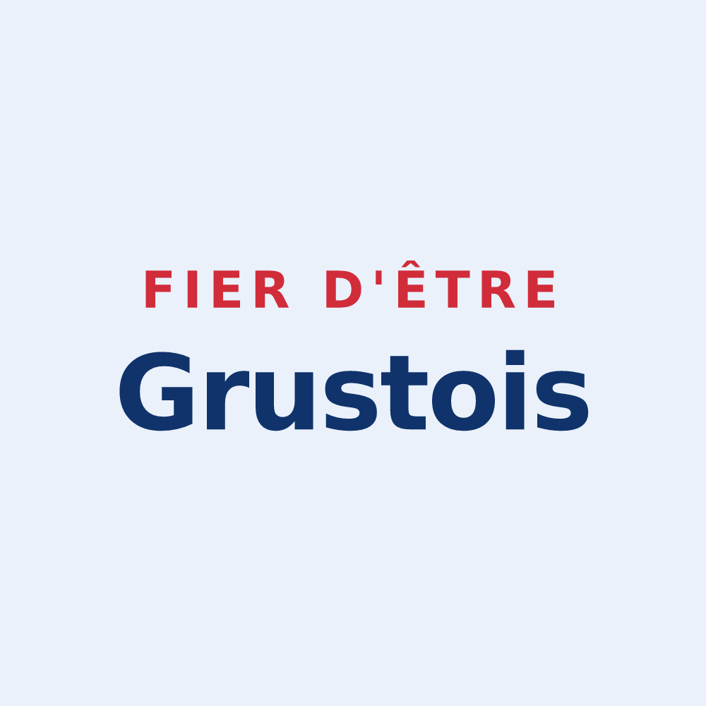 Sticker « Fier d'être Grustois » — design pour Grust