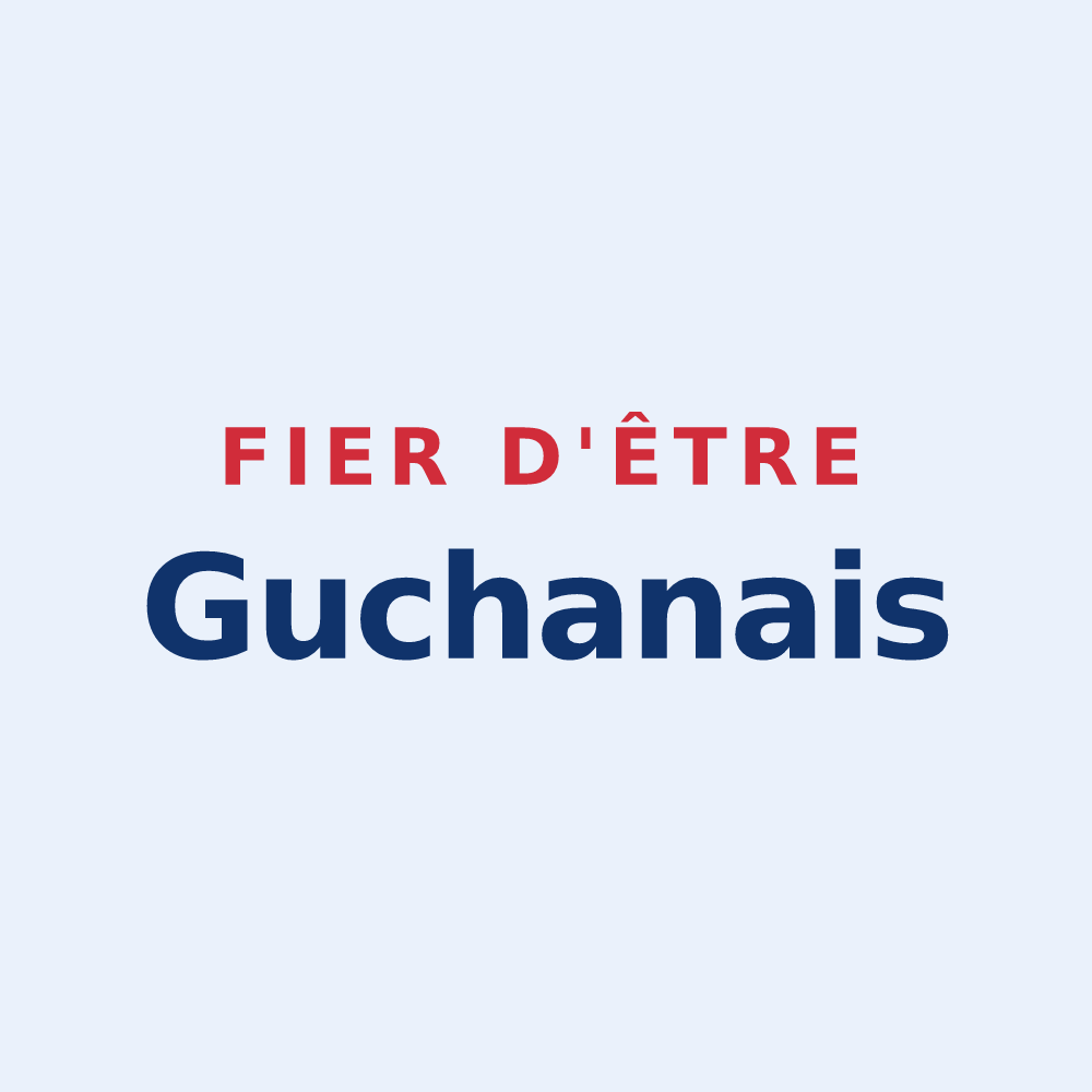Sticker « Fier d'être Guchanais » — design pour Guchan