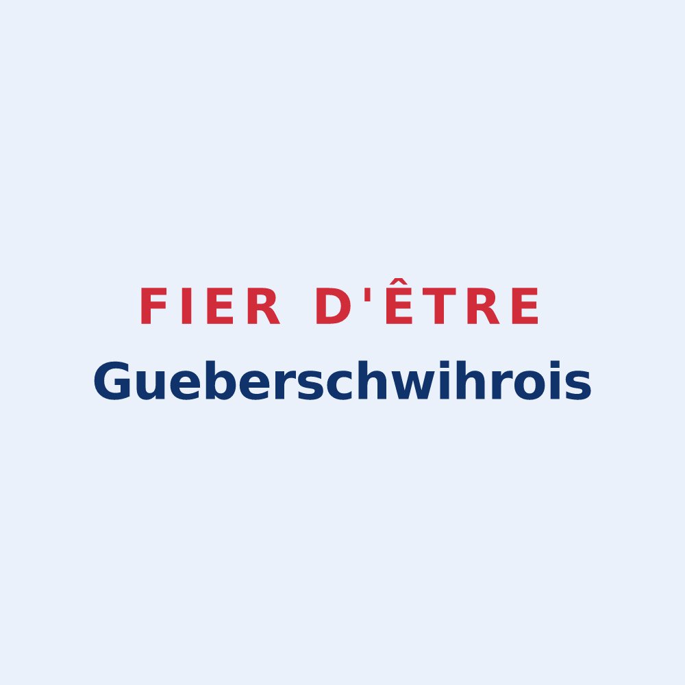 Sticker « Fier d'être Gueberschwihrois » — design pour Gueberschwihr