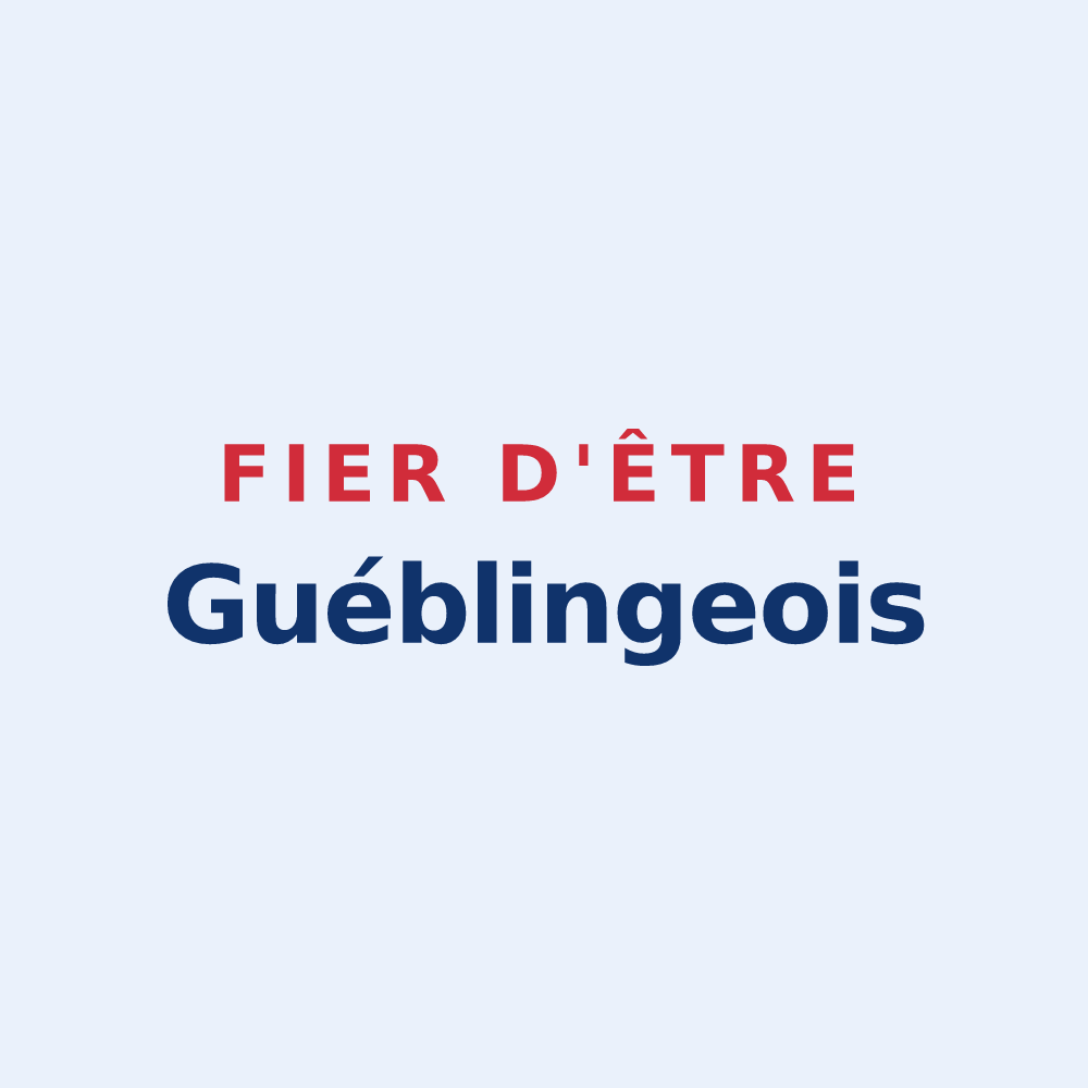 Sticker « Fier d'être Guéblingeois » — design pour Guébling