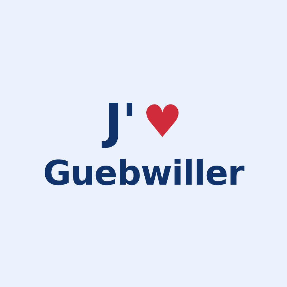 Sticker personnalisé Guebwiller — design J'aime Guebwiller