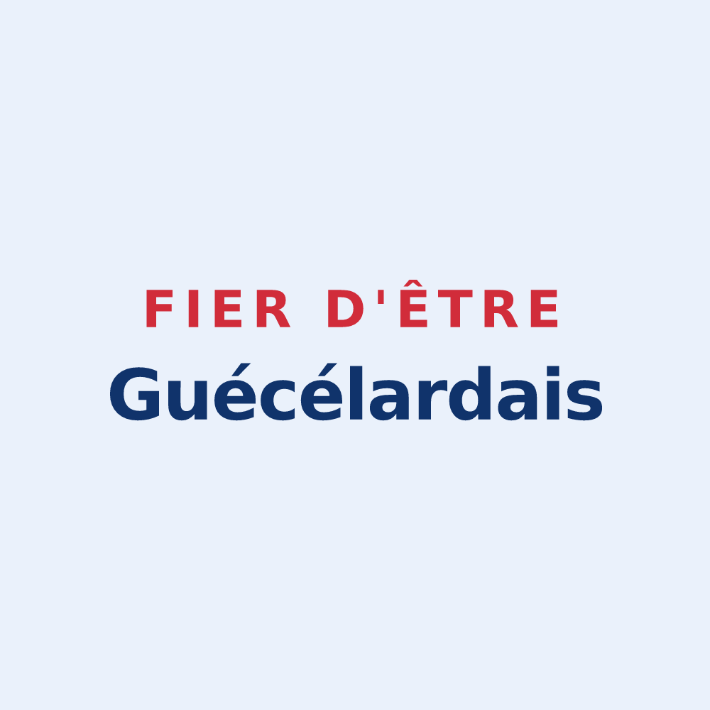 Sticker « Fier d'être Guécélardais » — design pour Guécélard