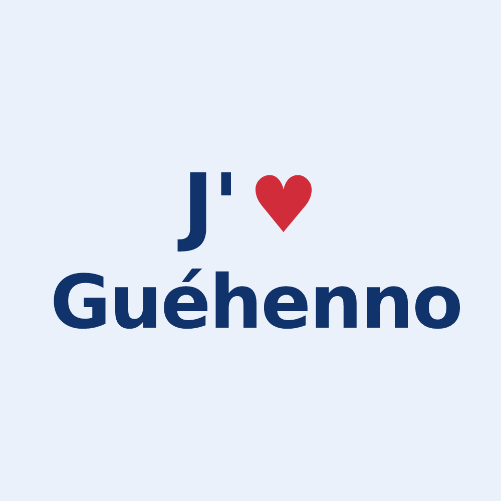 Sticker personnalisé Guéhenno — design J'aime Guéhenno