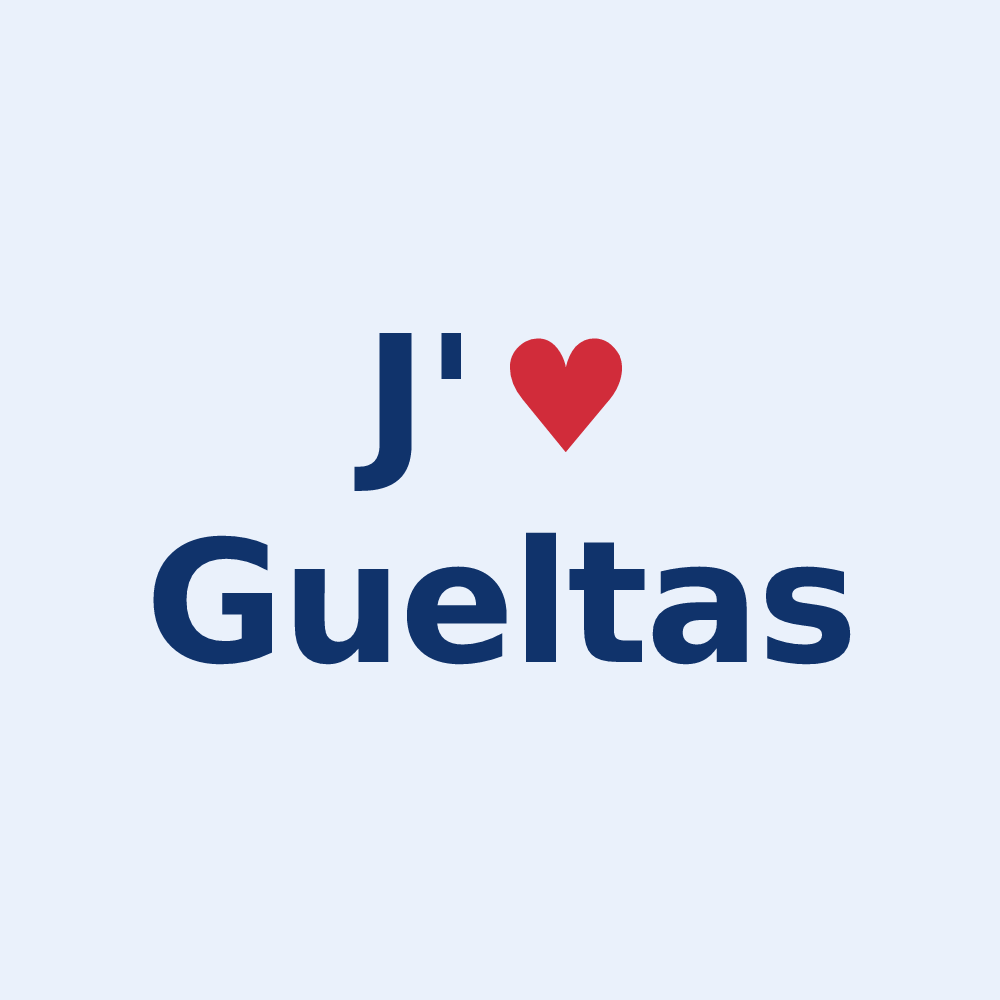 Sticker personnalisé Gueltas — design J'aime Gueltas