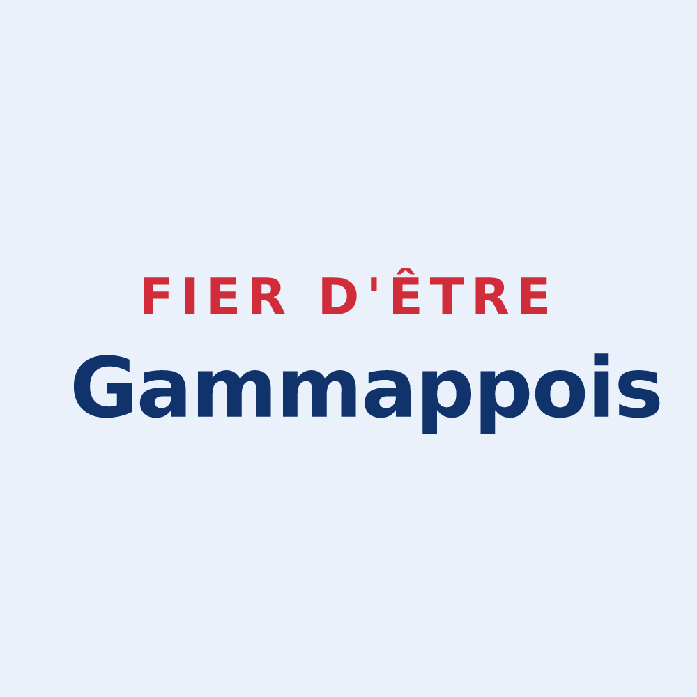 Sticker « Fier d'être Gammappois » — design pour Guémappe