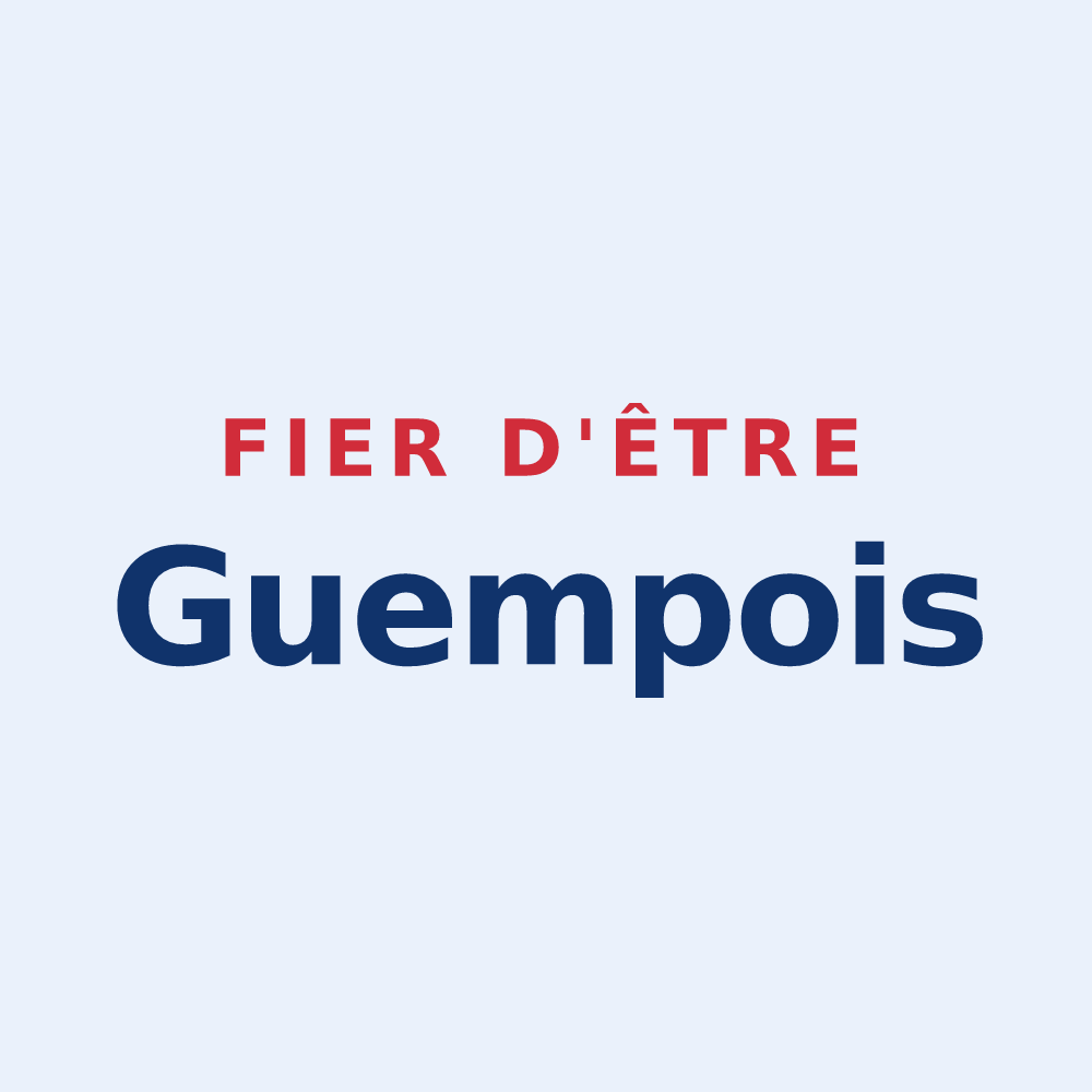 Sticker « Fier d'être Guempois » — design pour Guemps