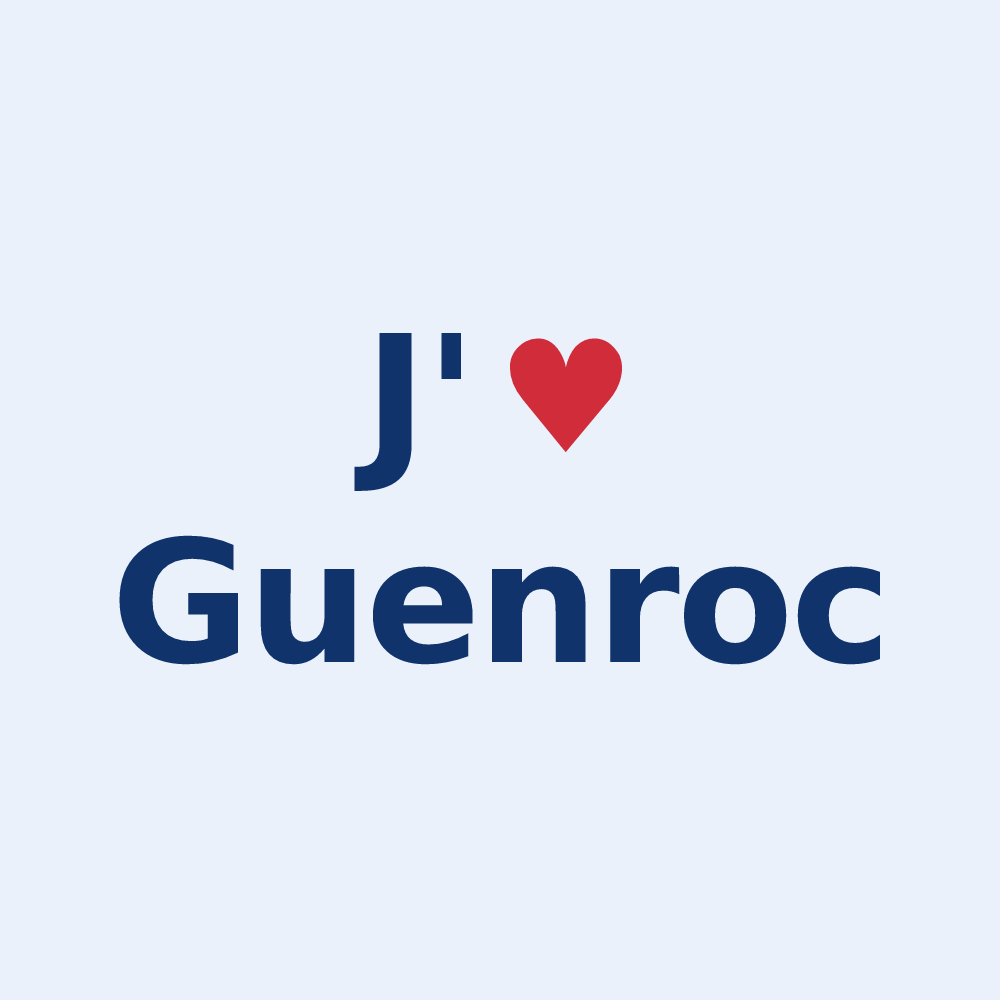 Sticker personnalisé Guenroc — design J'aime Guenroc