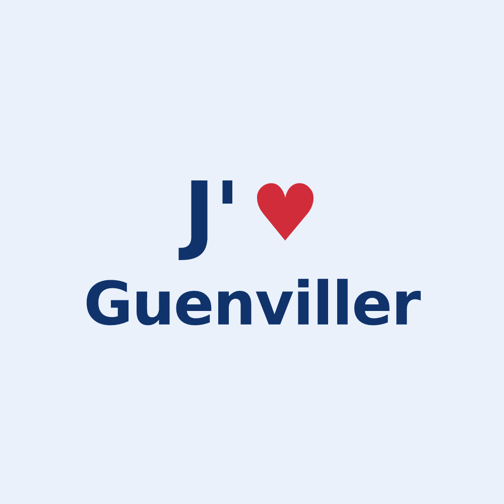 Sticker personnalisé Guenviller — design J'aime Guenviller