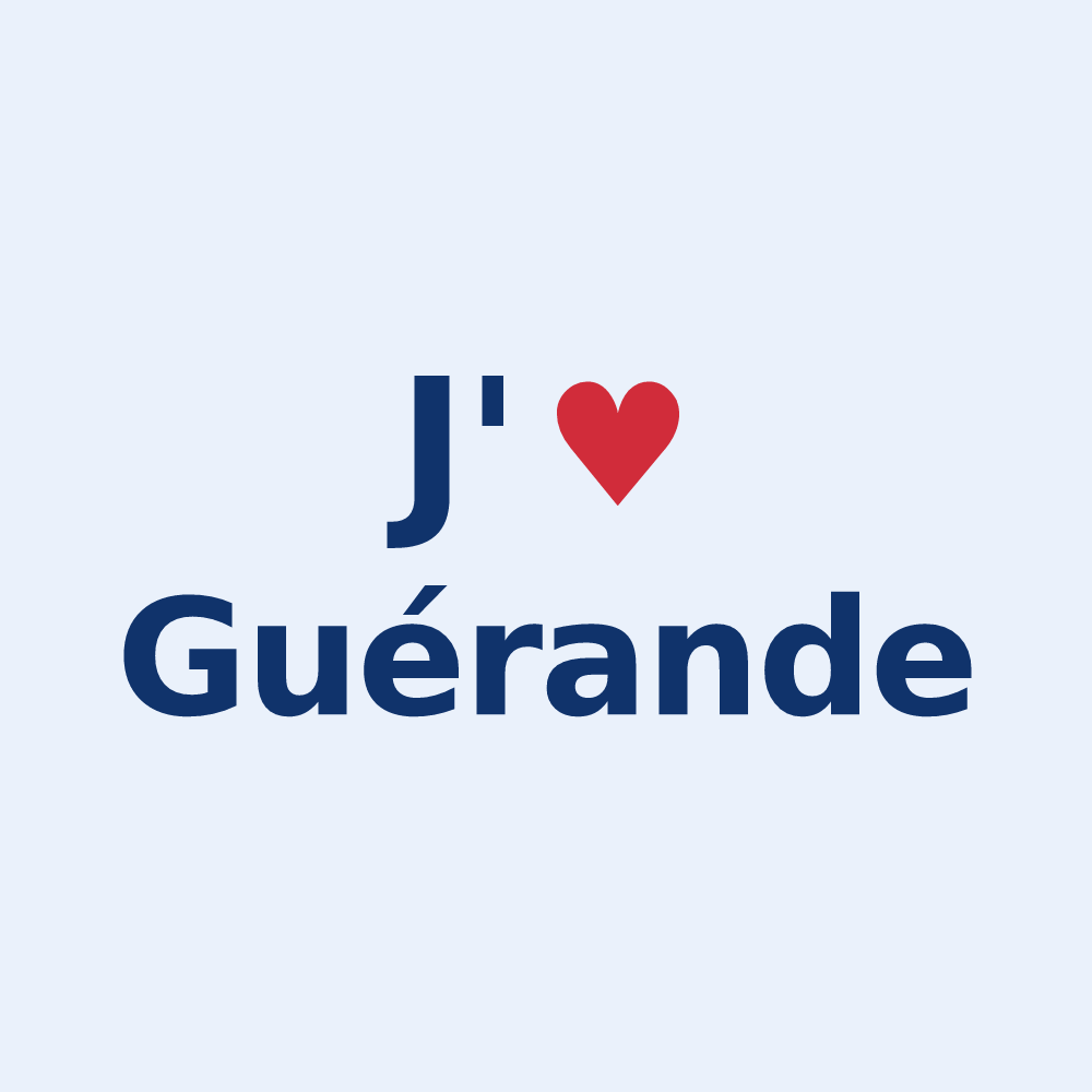Sticker personnalisé Guérande — design J'aime Guérande