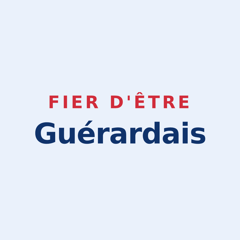 Sticker « Fier d'être Guérardais » — design pour Guérard